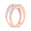 Thumbnail Image 2 of Round-Cut Diamond Double-Row Enhancer Ring 3/4 ct tw 14K Rose Gold