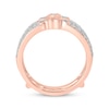 Thumbnail Image 3 of Vintage-Style Round-Cut Diamond Double-Row Enhancer Ring 3/4 ct tw 14K Rose Gold