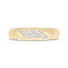 Thumbnail Image 4 of Men’s Round-Cut Diamond Wedding Band 1/10 ct tw 10K Yellow Gold