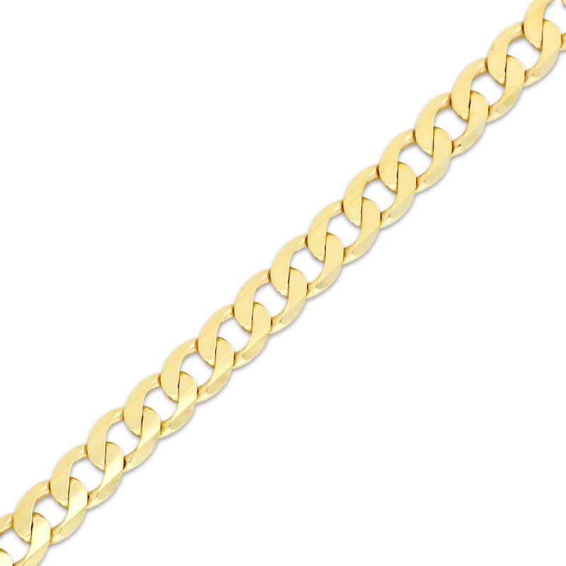 Main Image 2 of 5.79mm Curb Chain Necklace 3.9mm Solid 10K Yellow Gold 20”