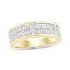 Thumbnail Image 1 of Now + Forever Men's Diamond Two-Row Wedding Band 1-1/5 ct tw 10K Yellow Gold