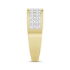 Thumbnail Image 3 of Now + Forever Men's Diamond Two-Row Wedding Band 1-1/5 ct tw 10K Yellow Gold