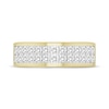 Thumbnail Image 4 of Men's Diamond Two-Row Wedding Band 1-1/5 ct tw 10K Yellow Gold