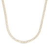 Thumbnail Image 1 of Diamond-Cut Semi-Solid Curb Chain Necklace 5.6mm 10K Yellow Gold 20”