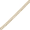 Thumbnail Image 2 of Diamond-Cut Semi-Solid Curb Chain Necklace 5.6mm 10K Yellow Gold 20”