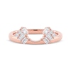 Thumbnail Image 4 of Now + Forever Baguette, Princess & Round-Cut Diamond Enhancer Ring 1/4 ct tw 14K Rose Gold