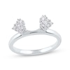 Thumbnail Image 1 of Baguette, Princess & Round-Cut Diamond Enhancer Ring 1/4 ct tw 14K White Gold