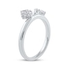 Thumbnail Image 2 of Baguette, Princess & Round-Cut Diamond Enhancer Ring 1/4 ct tw 14K White Gold