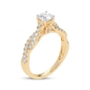 Thumbnail Image 1 of Lab-Created Diamonds by KAY Round-Cut Twist Engagement Ring 1 ct tw 14K Yellow Gold