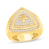 Thumbnail Image 1 of Men's Diamond Cross Shield Ring 1 ct tw 10K Yellow Gold