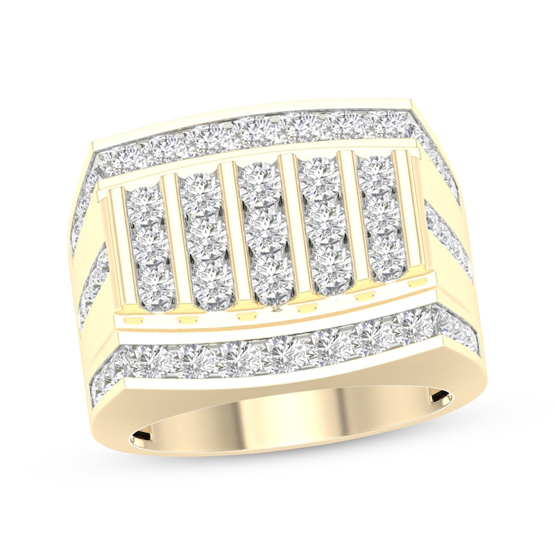 Main Image 1 of Men's Diamond Ring 2-1/2 ct tw 14K Yellow Gold Size 10