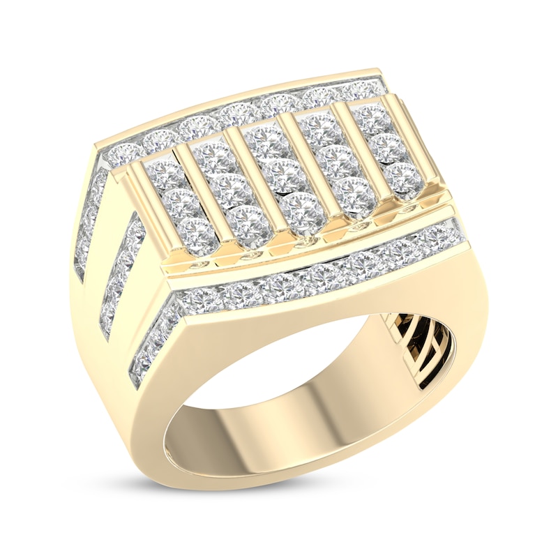 Main Image 2 of Men's Diamond Ring 2-1/2 ct tw 14K Yellow Gold Size 10