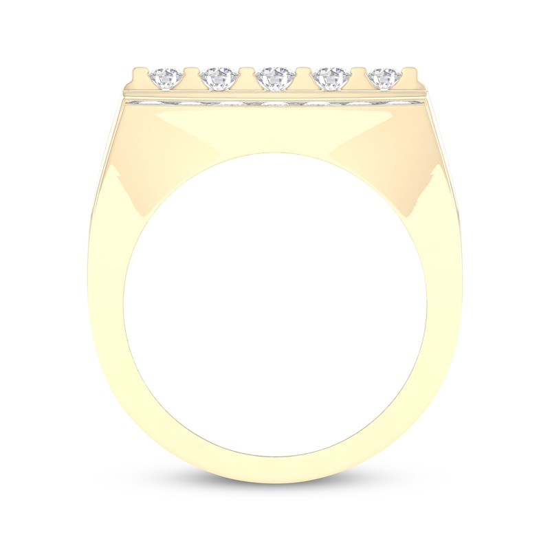 Main Image 4 of Men's Diamond Ring 2-1/2 ct tw 14K Yellow Gold Size 10