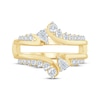 Thumbnail Image 3 of Pear-Shaped & Round-Cut Diamond Enhancer Ring 5/8 ct tw 14K Yellow Gold