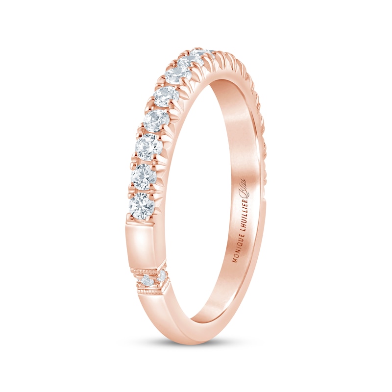 Main Image 2 of Monique Lhuillier Bliss Lab-Grown Diamond Anniversary Ring 1/2 ct tw 18K Rose Gold