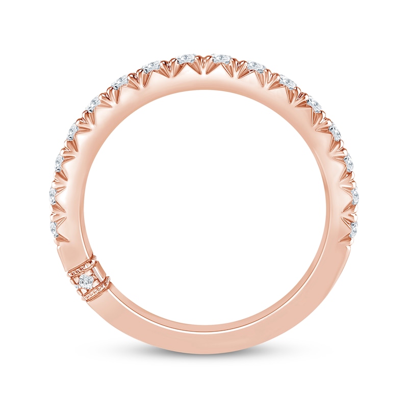 Main Image 3 of Monique Lhuillier Bliss Lab-Grown Diamond Anniversary Ring 1/2 ct tw 18K Rose Gold