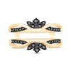 Thumbnail Image 3 of Black Diamond Enhancer Ring 3/8 ct tw 14K Yellow Gold