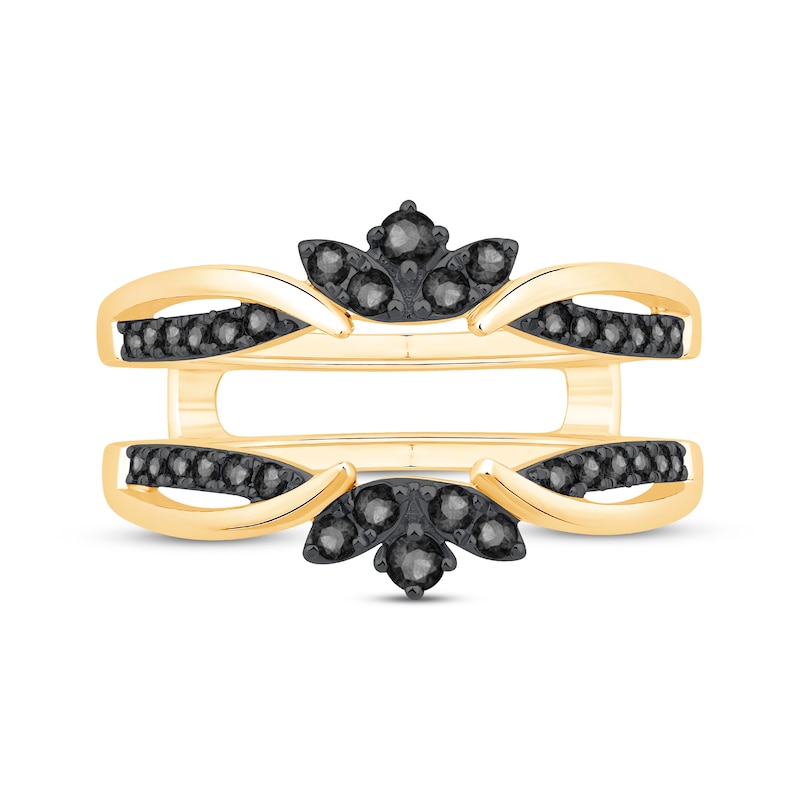 Main Image 3 of Black Diamond Enhancer Ring 3/8 ct tw 14K Yellow Gold