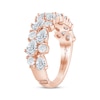 Thumbnail Image 2 of Monique Lhuillier Bliss Pear-Shaped & Round-Cut Lab-Grown Diamond Wedding Band 2 ct tw 18K Rose Gold