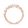 Thumbnail Image 3 of Monique Lhuillier Bliss Pear-Shaped & Round-Cut Lab-Grown Diamond Wedding Band 2 ct tw 18K Rose Gold