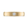 Thumbnail Image 3 of Men's Square-Cut Diamond Solitaire Wedding Band 1/10 ct tw 14K Yellow Gold