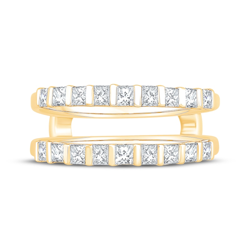 Princess-Cut Diamond Channel-Set Enhancer Ring 1 ct tw 14 Yellow Gold