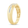 Thumbnail Image 2 of Men's Diamond Wedding Band 1/4 ct tw 10K Yellow Gold