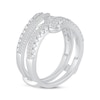 Thumbnail Image 2 of Round & Baguette-Cut Diamond Enhancer Ring 3/4 ct tw 14K White Gold