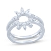 Thumbnail Image 1 of Diamond Starburst Enhancer Ring 1/3 ct tw 14K White Gold