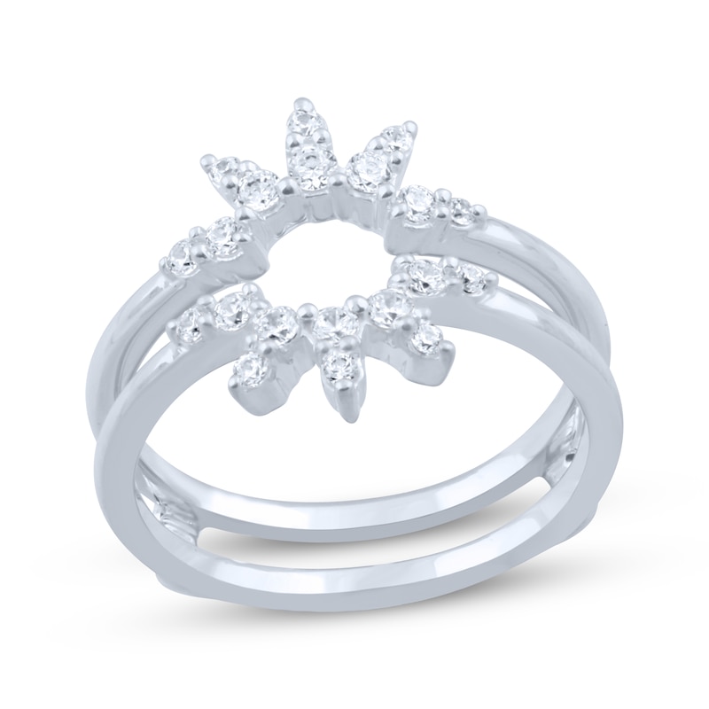 Main Image 1 of Diamond Starburst Enhancer Ring 1/3 ct tw 14K White Gold