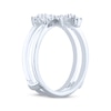 Thumbnail Image 2 of Diamond Starburst Enhancer Ring 1/3 ct tw 14K White Gold