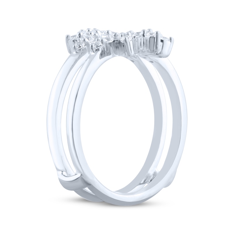 Main Image 2 of Diamond Starburst Enhancer Ring 1/3 ct tw 14K White Gold