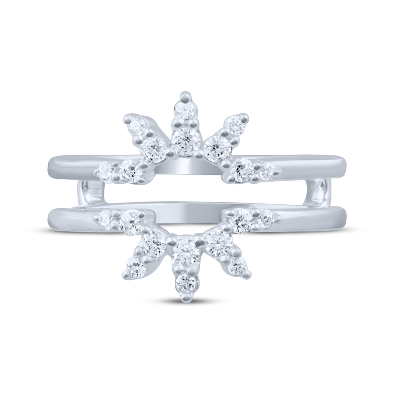 Main Image 3 of Diamond Starburst Enhancer Ring 1/3 ct tw 14K White Gold