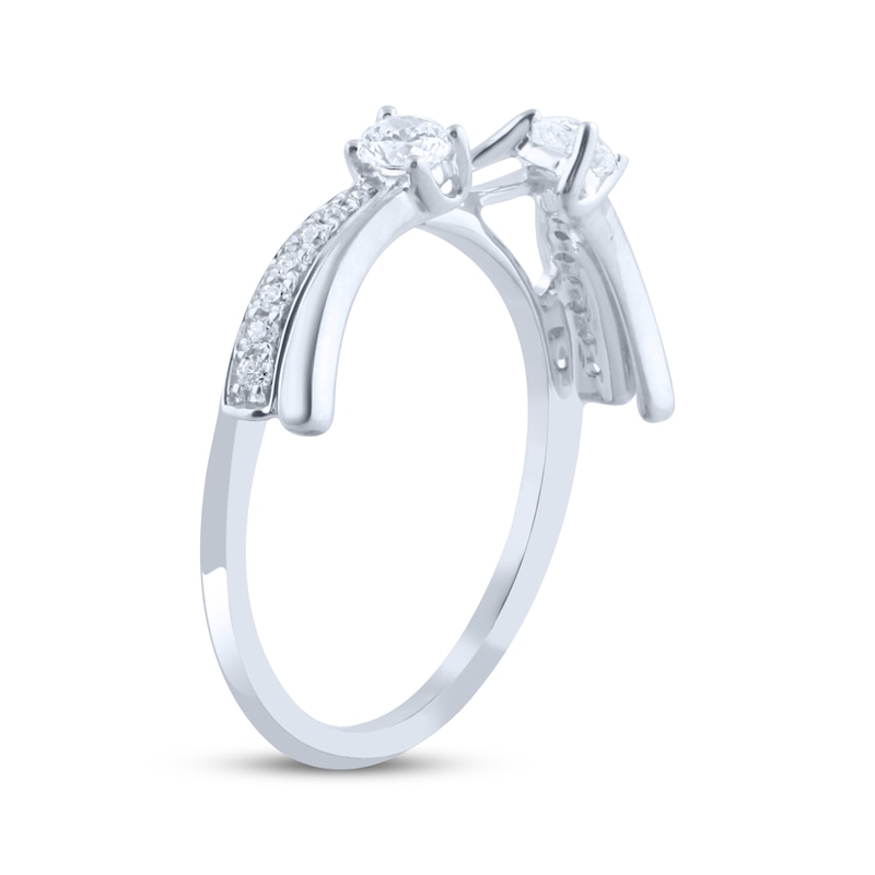 Main Image 2 of Diamond Wrap Enhancer Ring 1/3 ct tw 14K White Gold