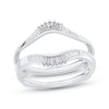 Thumbnail Image 1 of Baguette & Round-Cut Diamond Enhancer Ring 1/4 ct tw 14K White Gold