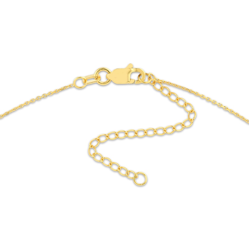 Main Image 2 of Layered &quot;Mom&quot; Heart Necklace 14K Yellow Gold 18&quot;