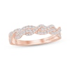 Thumbnail Image 1 of Monique Lhuillier Bliss Lab-Grown Diamond Multi-Row Twist Anniversary Ring 3/8 ct tw 18K Rose Gold