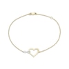 Thumbnail Image 1 of Infinity Heart Bracelet 10K Two-Tone Gold 7.5&quot;