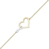 Thumbnail Image 2 of Infinity Heart Bracelet 10K Two-Tone Gold 7.5&quot;