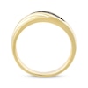 Thumbnail Image 3 of Men's Black Diamond Wedding Band 1/15 ct tw 10K Yellow Gold