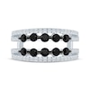 Thumbnail Image 3 of Black & White Diamond Enhancer Ring 1-1/4 ct tw 14K White Gold