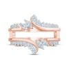 Thumbnail Image 3 of Marquise & Round-Cut Diamond Enhancer Ring 5/8 ct tw 14K Rose Gold