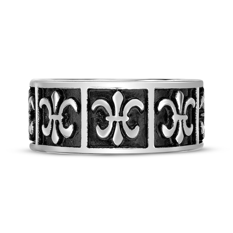 Main Image 4 of Men's Fleur-De-Lis Ring Stainless Steel