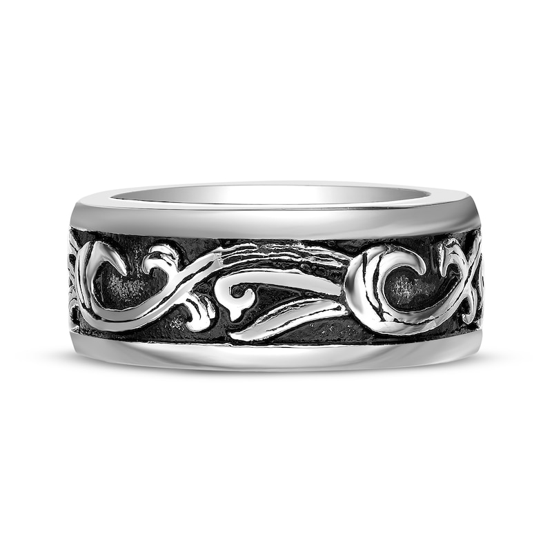 Men's Scrollwork Ring Stainless Steel