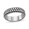 Thumbnail Image 1 of Men's Antique-Finish Tire Tread Pattern Ring Stainless Steel