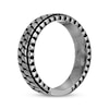 Thumbnail Image 2 of Men's Antique-Finish Tire Tread Pattern Ring Stainless Steel