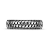 Thumbnail Image 4 of Men's Antique-Finish Tire Tread Pattern Ring Stainless Steel