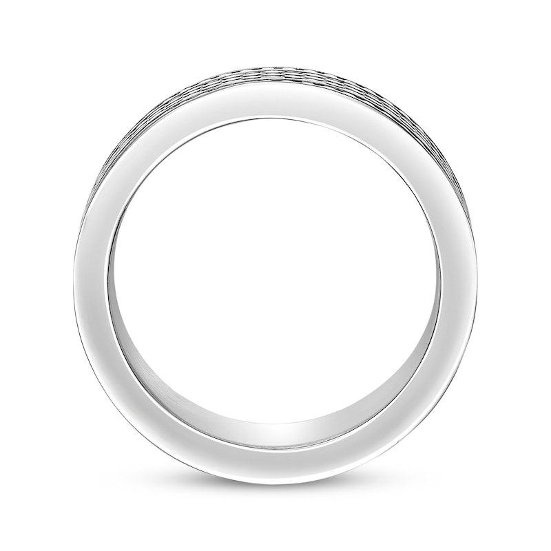 Main Image 3 of Men's Mesh Pattern Ring Stainless Steel