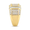 Thumbnail Image 2 of Men's Round & Baguette-Cut Diamond Ring 1-1/2 ct tw 10K Yellow Gold