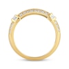 Thumbnail Image 3 of Men's Round & Baguette-Cut Diamond Ring 1-1/2 ct tw 10K Yellow Gold